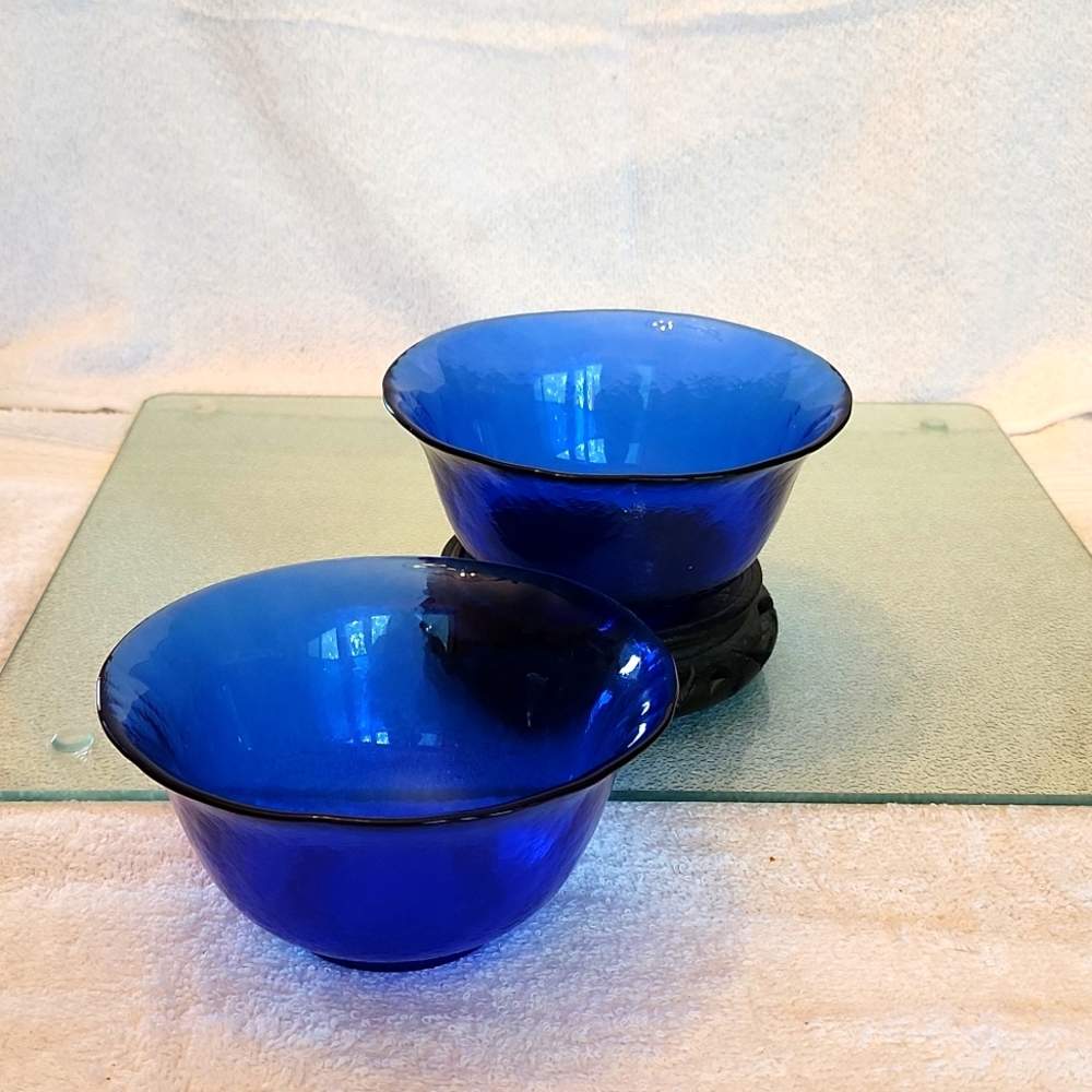 Vintage Murano Cobalt Blue bowls